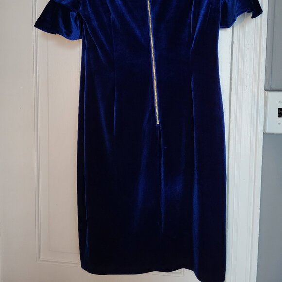 CK Velvet Bodycon Dress Size 12 - Picture 2 of 5